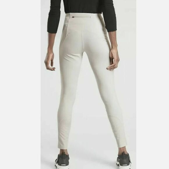 NEW WITH TAGS WOMEN’S ATHLETA BIRCH GRAY PEAK HYBRID FLEECE TIGHT SIZE MEDIUM - Picture 2 of 11